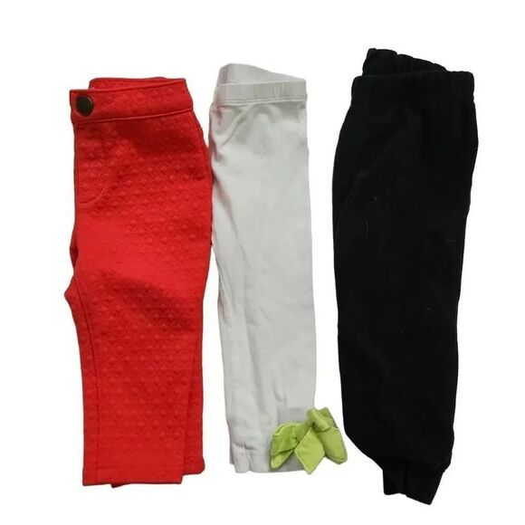 Girls Size 12 Months Lot of 7 Pants Sweater Furry Vest Bundle - Picture 5 of 7